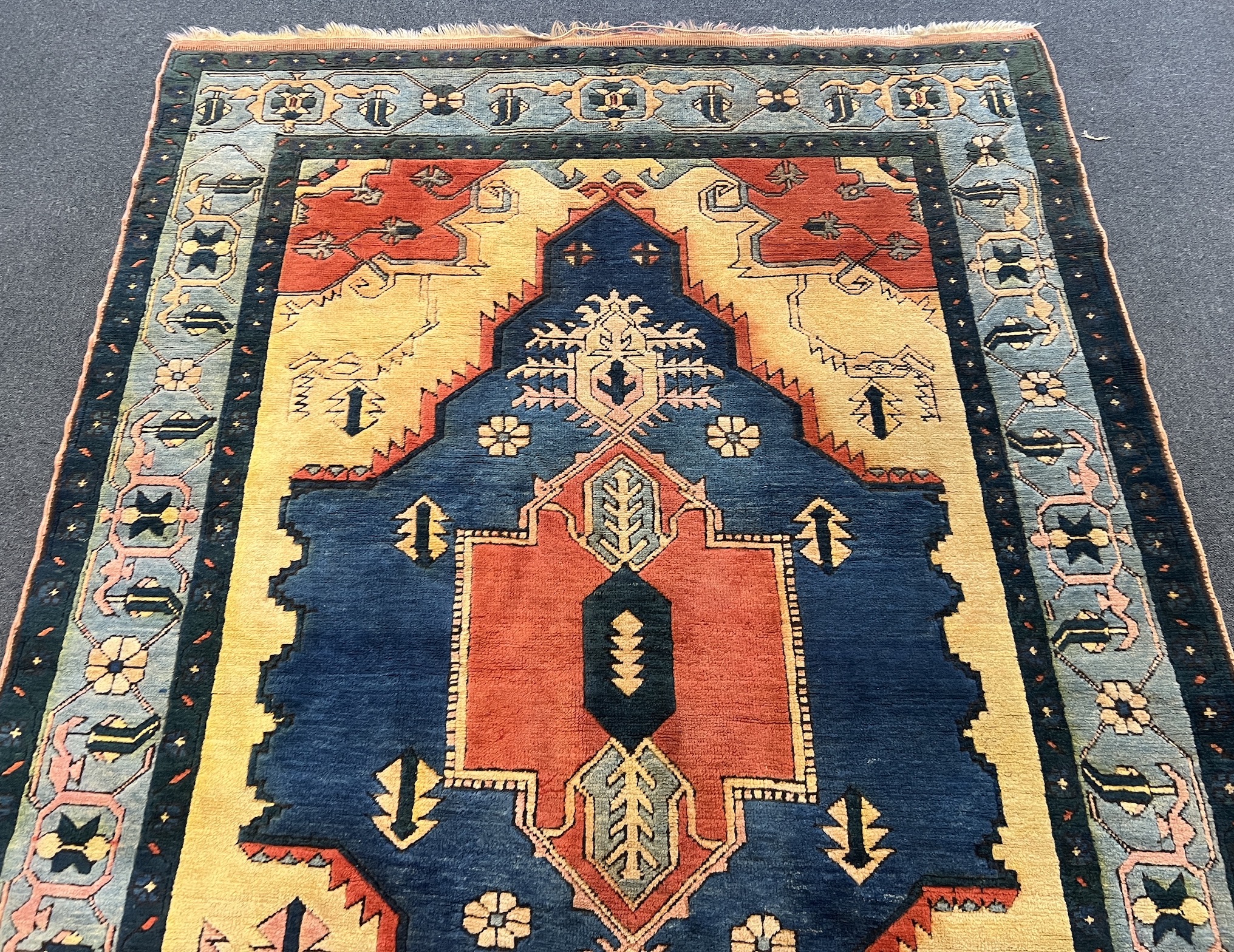 A Kazak rug